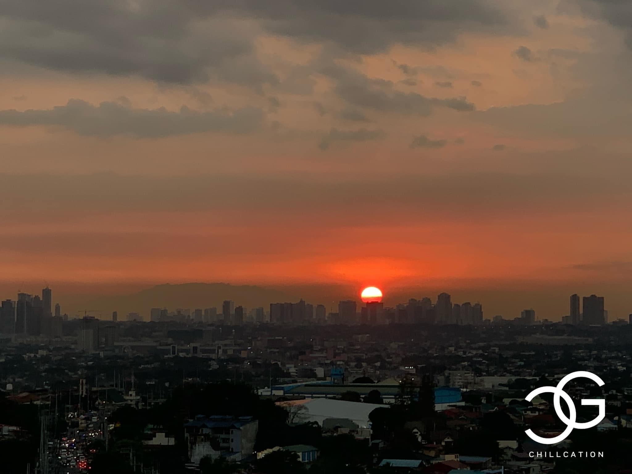 Sunset view from the rooftop